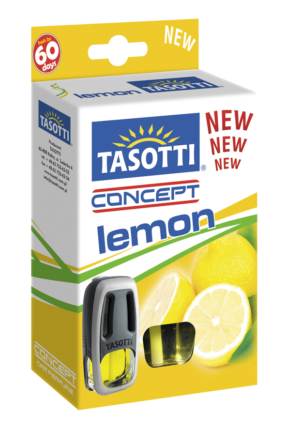 Ароматизатор жидкий TASOTTI "Concept" Lemon 8 мл (110114) Ароматизатор жидкий TASOTTI "Concept" Lemon 8 мл (110114)