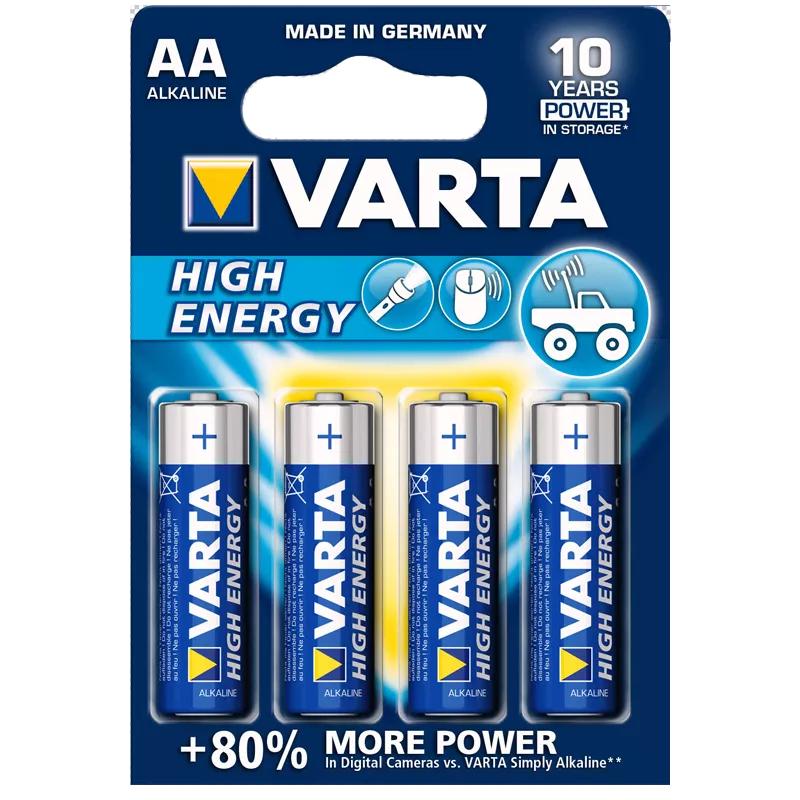 Батарейки VARTA High Energy AA BLI 4 (559435)