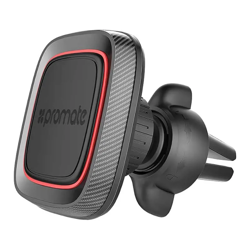 Держатель Promate автомобильный для мобильных устройств AirGrip-1 Maroon Держатель Promate автомобильный для мобильных устройств AirGrip-1 Maroon