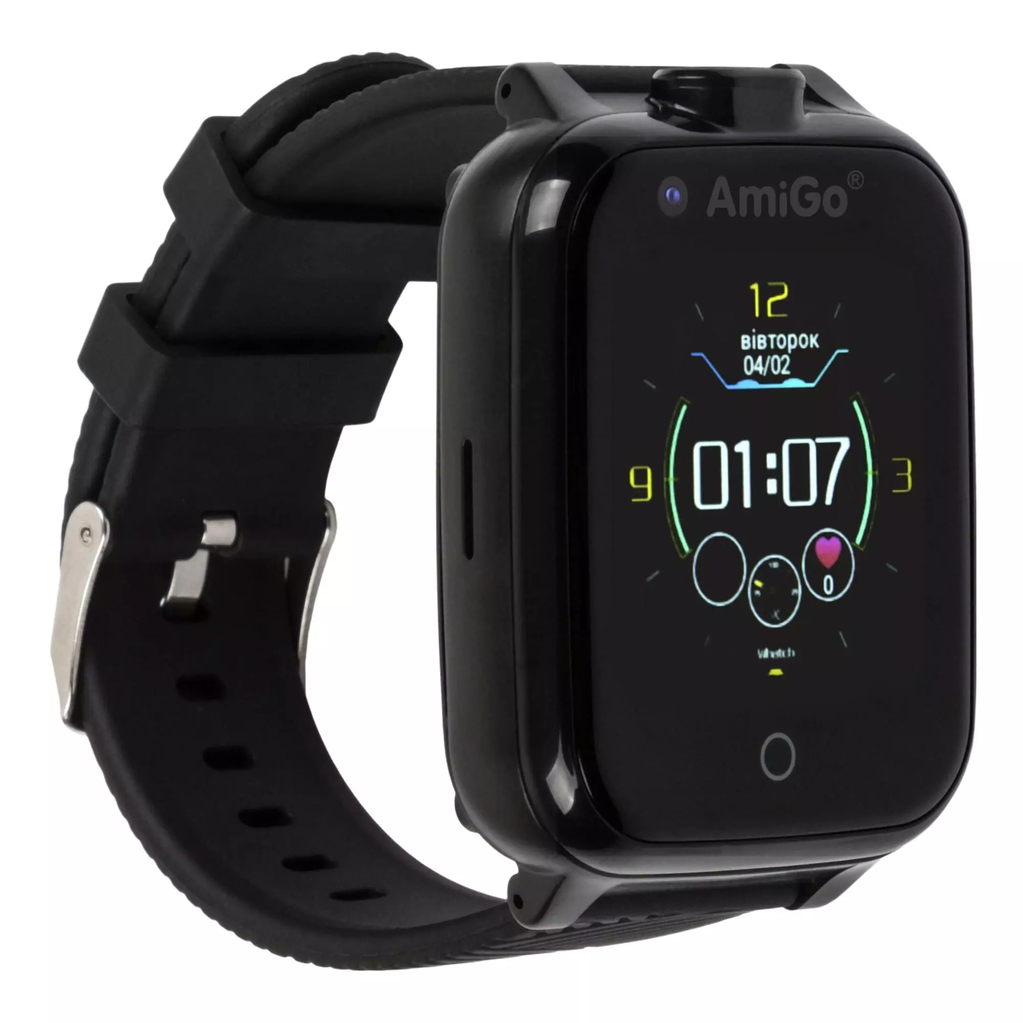 Детские часы с видеозвонком AmiGo GO006 GPS 4G WIFI Black Детские часы с видеозвонком AmiGo GO006 GPS 4G WIFI Black