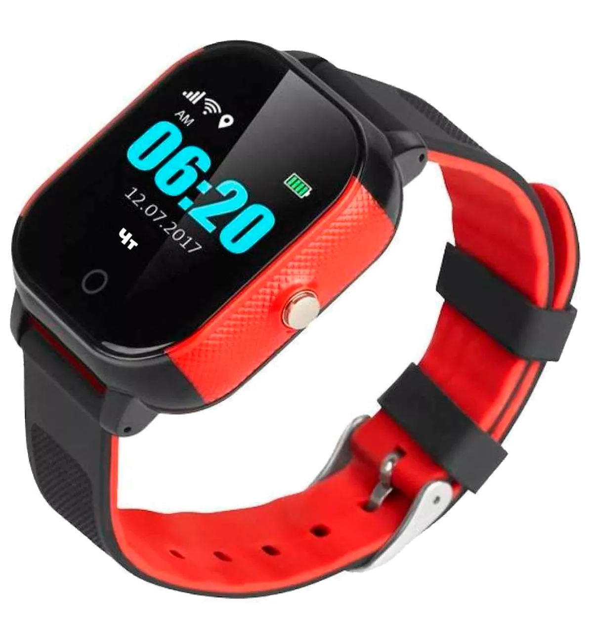 Детские телефон-часы с GPS трекером GOGPS K23 Черный + красный (K23BKRD) Детские телефон-часы с GPS трекером GOGPS K23 Черный + красный (K23BKRD)