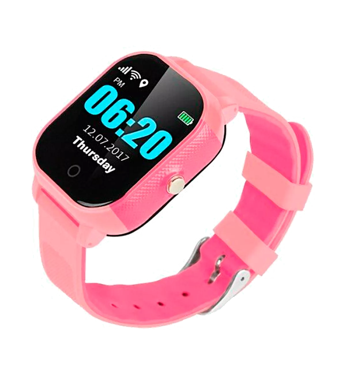 Детские телефон-часы с GPS трекером GOGPS K23 Розовый (K23PK) Детские телефон-часы с GPS трекером GOGPS K23 Розовый (K23PK)