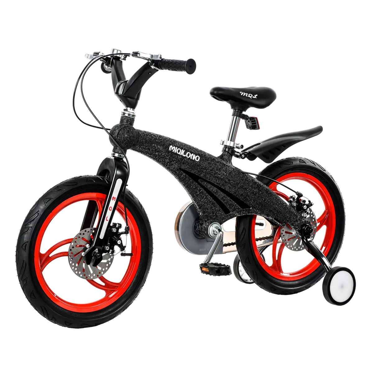Детский велосипед Miqilong GN Черный 16` MQL-GN16-Black (MQL-GN16-BLACK)
