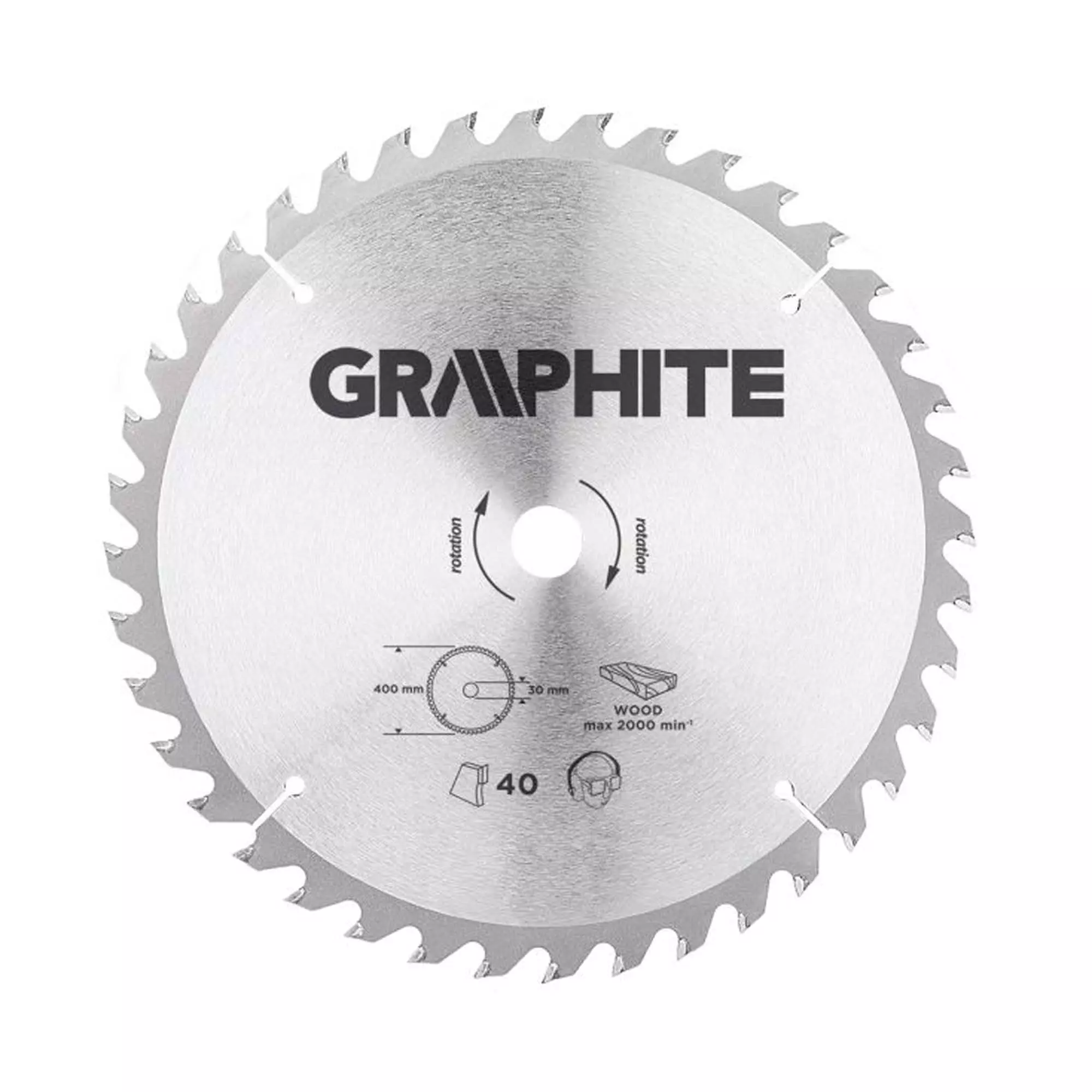Диск отрезной GRAPHITE 400 x 30 мм 40 зубьев (55H608)