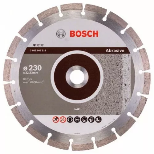 Диск отрезной сегментный Bosch по абразивным материалам Professional 230 (2608602619) Диск отрезной сегментный Bosch по абразивным материалам Professional 230 (2608602619)