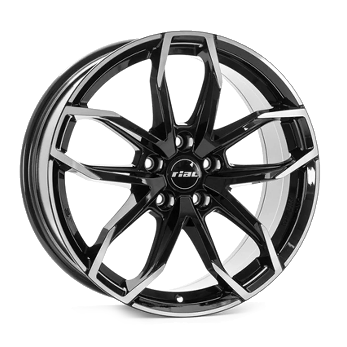 Диск Rial Lucca R17 W7,5 PCD5x108 ET52,5 DIA63,4 (diamond-black front polished)