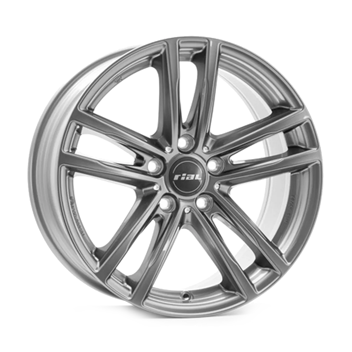 Диск Rial Lugano R18 W8 PCD5x108 ET43 DIA70,1 (sterling-silver)