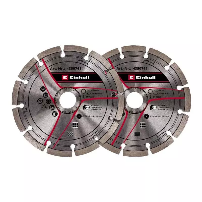 Диски для бороздоділа Einhell 150х22.2мм 2шт (4350741) Диски для бороздоділа Einhell 150х22.2мм 2шт (4350741)