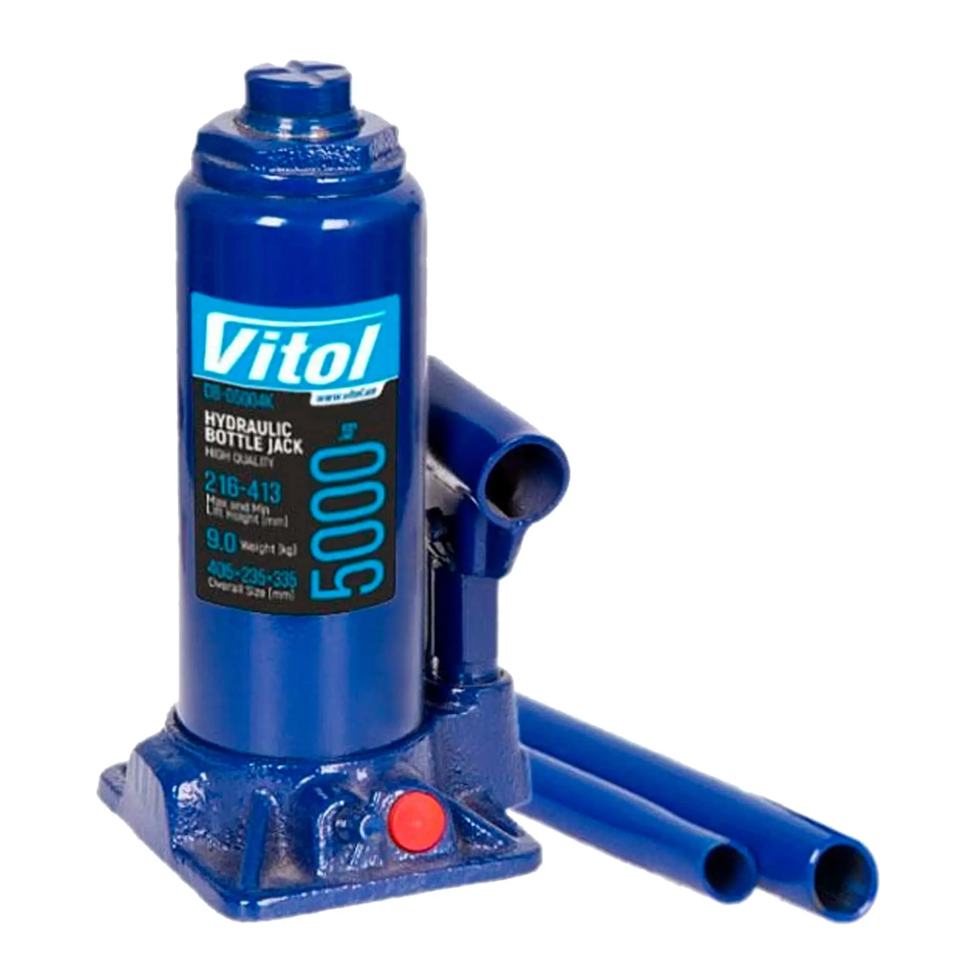 Домкрат гидравлический VITOL 5т (ДБ-05004/T90504) Домкрат гидравлический VITOL 5т (ДБ-05004/T90504)