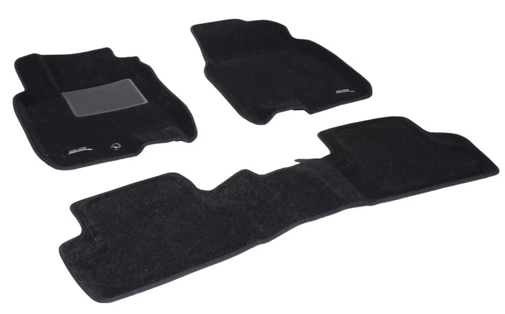 Двухслойные коврики Sotra 3D Classic 8mm Black для Nissan Qashqai 2007-2013 (3D LNS0210-LP-BL)