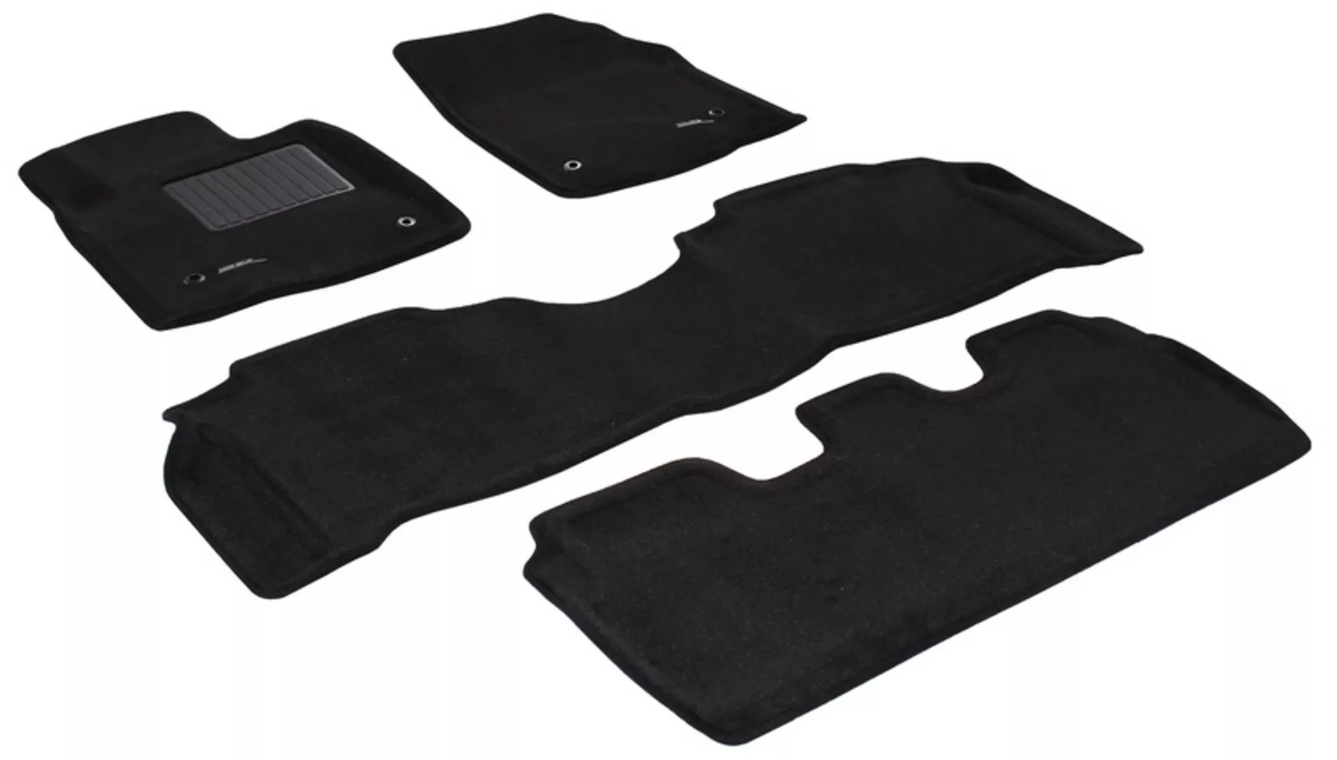 Двухслойные коврики Sotra 3D Premium 12mm Black для Lexus LX570 2007-2011 (3D LLX0070-PP-BL)