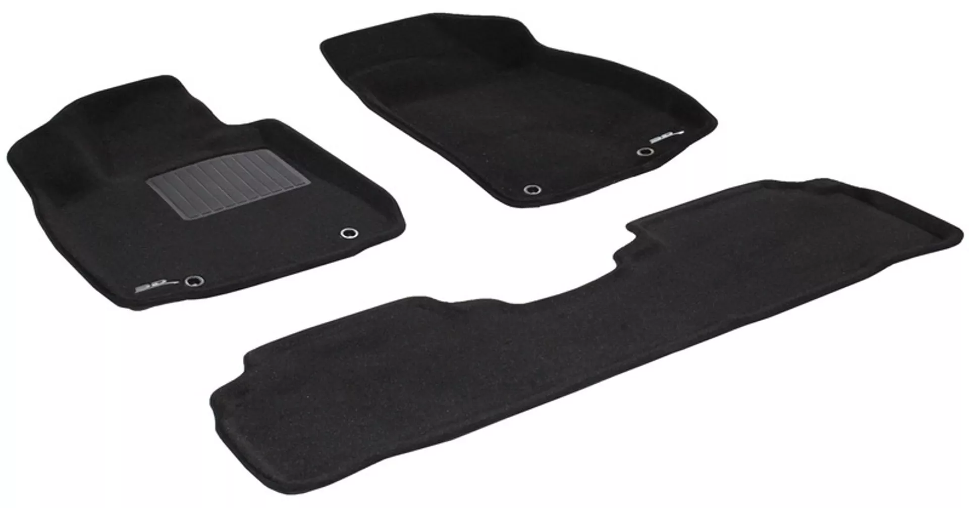 Двухслойные коврики Sotra 3D Premium 12mm Black для Lexus RX270/350/450H 2012-2015 (3D LLX0260-PP-BL