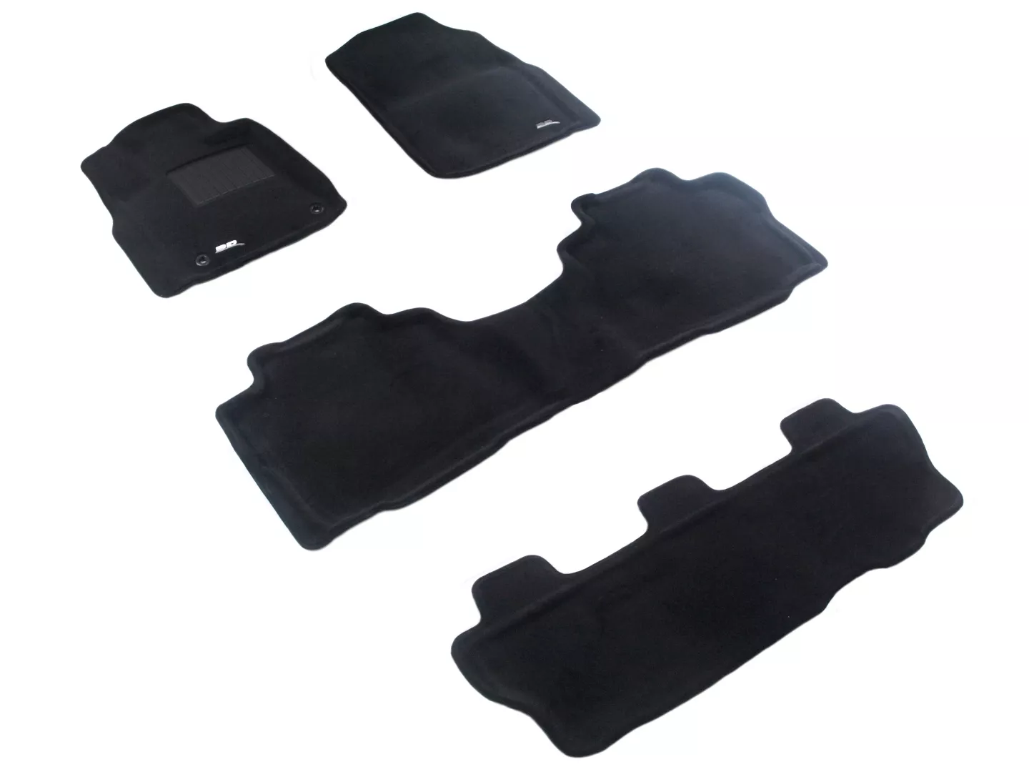 Двухслойные коврики Sotra 3D Premium 12mm Black для Toyota Sequoia 2012→ (3D LTY1000-PP-BL)