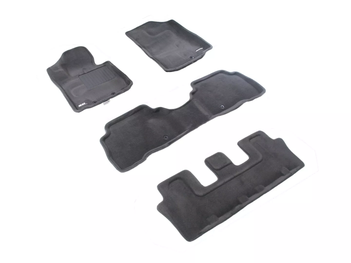 Двухслойные коврики Sotra 3D Premium 12mm Grey для KiaSorento (7 seats) 2013-2014 (3D LKA0160-PP-GR)