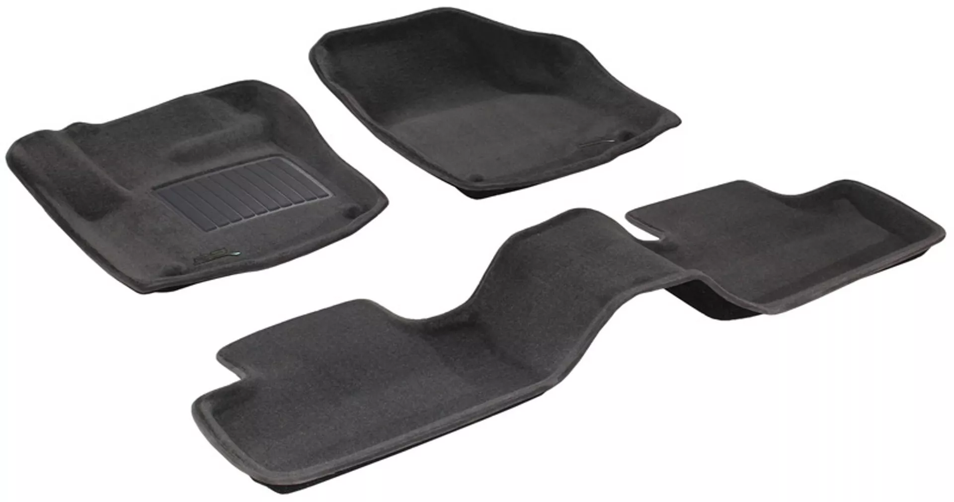 Двухслойные коврики Sotra 3D Premium 12mm Grey для LandRover RangeRoverEvoque2012 (3D LLR0060-PP-GR)