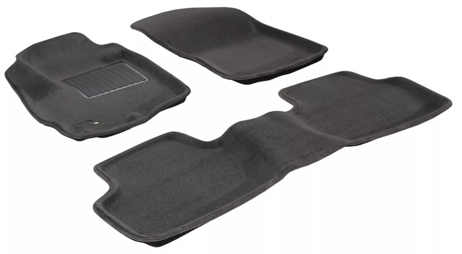 Двошарові килимки Sotra 3D Premium 12mm Grey для Mitsubishi Outlander 2006→ (3D LMT0100-PP-GR)