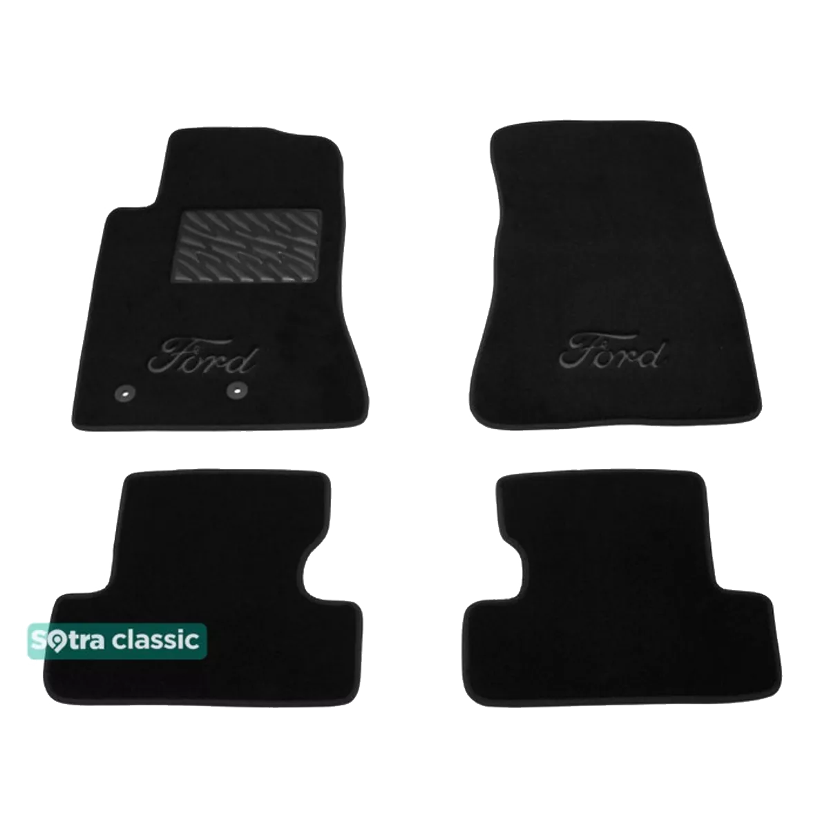 Двухслойные коврики Sotra Classic 7mm Black для Ford Mustang (mkVI) 2015-> (ST 08615-GD-Black) Двухслойные коврики Sotra Classic 7mm Black для Ford Mustang (mkVI) 2015-> (ST 08615-GD-Black)