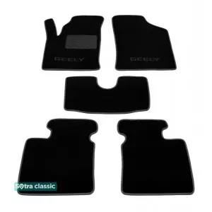 Двухслойные коврики Sotra Classic 7mm Black для Geely CК 2005->