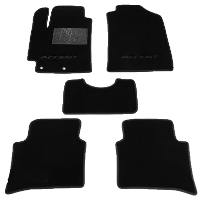 Двухслойные коврики Sotra Classic 7mm Black для Hyundai Accent (mkV) 2017->