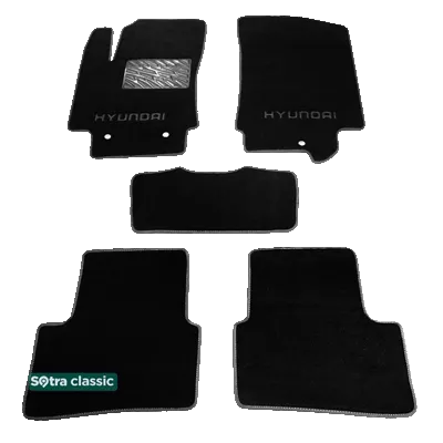 Двухслойные коврики Sotra Classic 7mm Black для Hyundai Creta 2016->