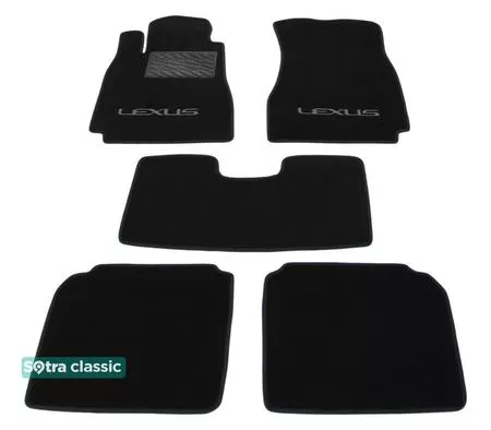 Двошарові килимки Sotra Classic 7mm Black для Lexus LS (XF30)(mkIII) 2000-2007