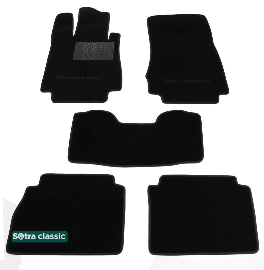Двухслойные коврики Sotra Classic 7mm Black для Mercedes-Benz S-Class (W220) 1998-2005 Двухслойные коврики Sotra Classic 7mm Black для Mercedes-Benz S-Class (W220) 1998-2005
