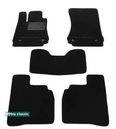 Двухслойные коврики Sotra Classic 7mm Black для Mercedes-Benz S-Class (long)(W221) 2006-2013 Двухслойные коврики Sotra Classic 7mm Black для Mercedes-Benz S-Class (long)(W221) 2006-2013