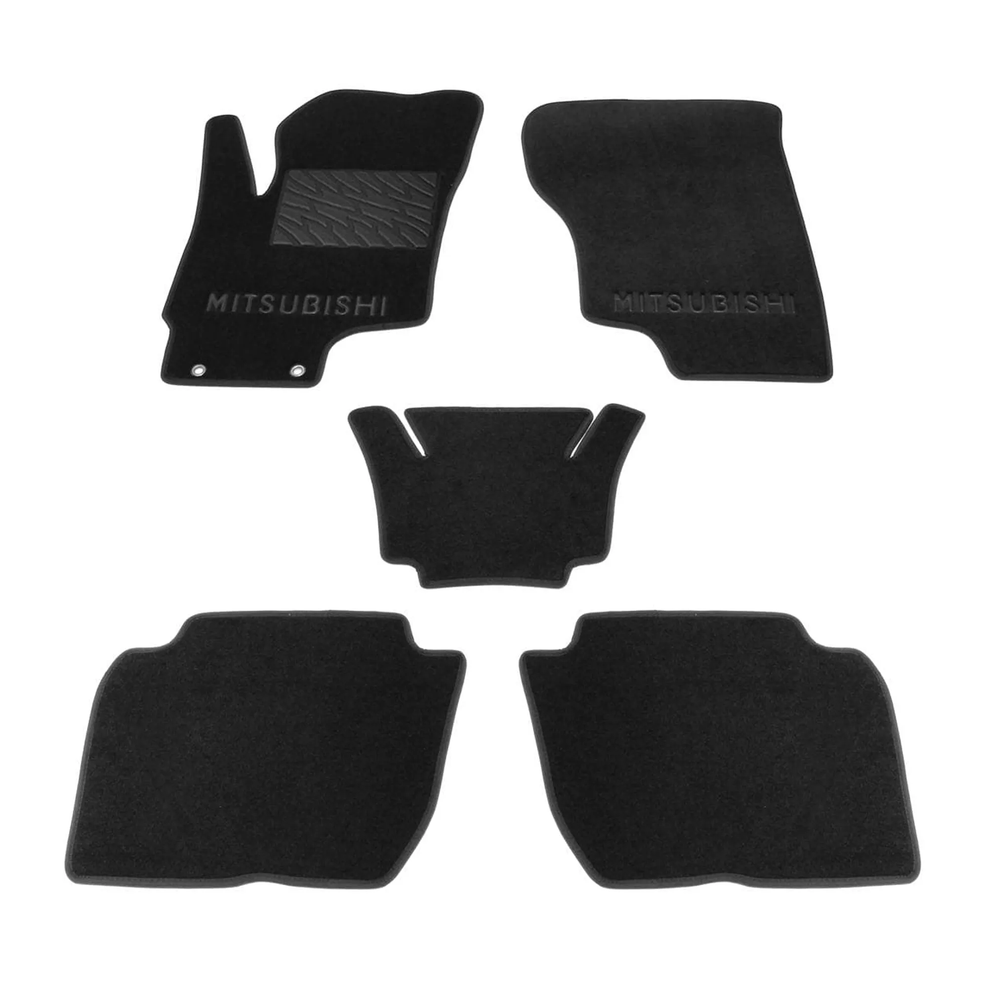 Двухслойные коврики Sotra Classic 7mm Black для Mitsubishi Outlander PHEV 2015->