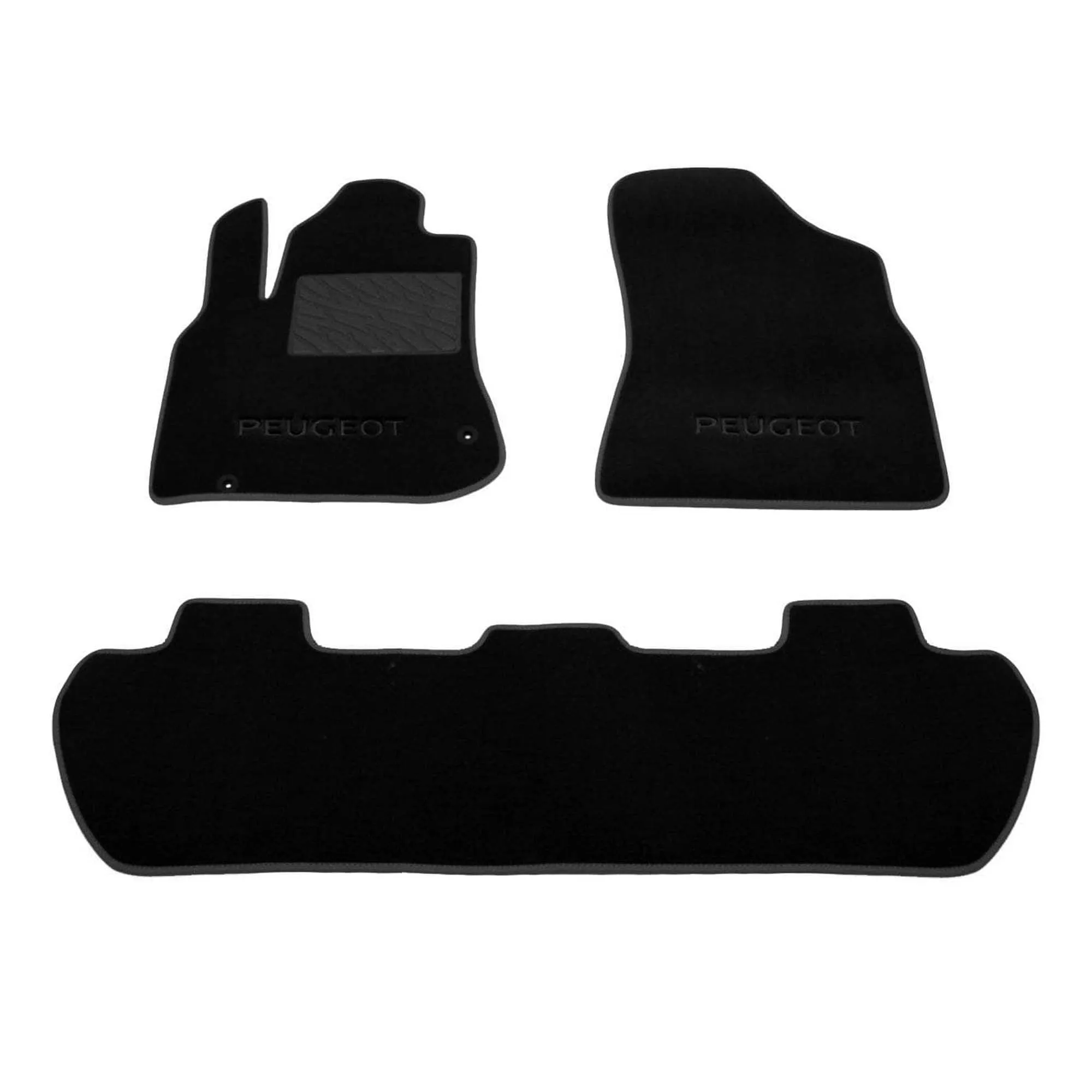 Двухслойные коврики Sotra Classic 7mm Black для Peugeot Partner (Tepee)(1-2 ряд) 2008->