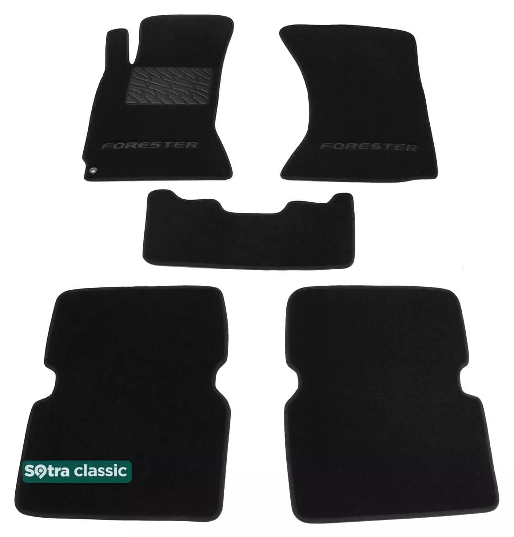 Двухслойные коврики Sotra Classic 7mm Black для Subaru Forester (SG)(mkII) 2003-2007 Двухслойные коврики Sotra Classic 7mm Black для Subaru Forester (SG)(mkII) 2003-2007