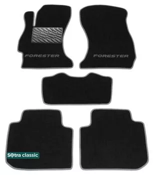 Двухслойные коврики Sotra Classic 7mm Black для Subaru Forester (SH)(mkIII) 2008-2013 Двухслойные коврики Sotra Classic 7mm Black для Subaru Forester (SH)(mkIII) 2008-2013