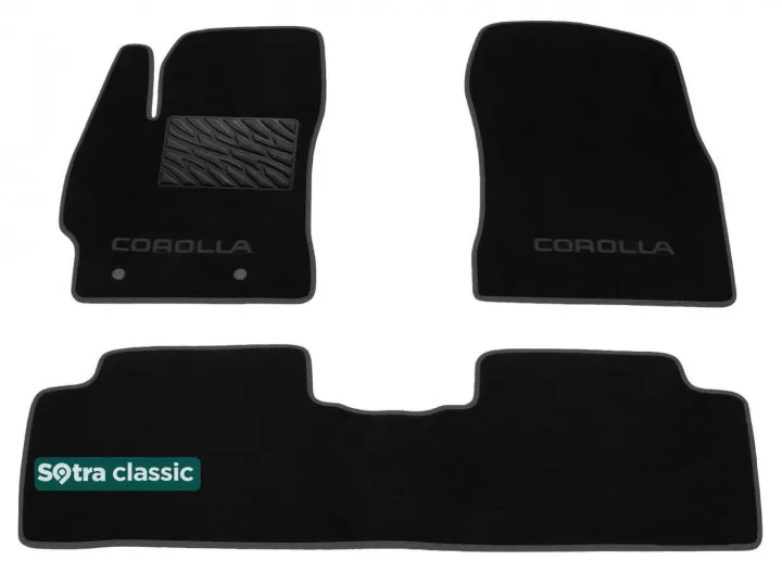 Двухслойные коврики Sotra Classic 7mm Black для Toyota Corolla (E140) 2007-2013 Двухслойные коврики Sotra Classic 7mm Black для Toyota Corolla (E140) 2007-2013