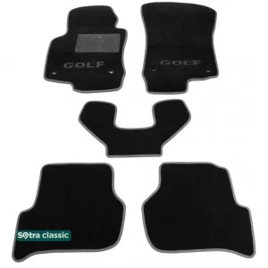 Двухслойные коврики Sotra Classic 7mm Black для Volkswagen Golf (mkV) 2006-2009 Двухслойные коврики Sotra Classic 7mm Black для Volkswagen Golf (mkV) 2006-2009