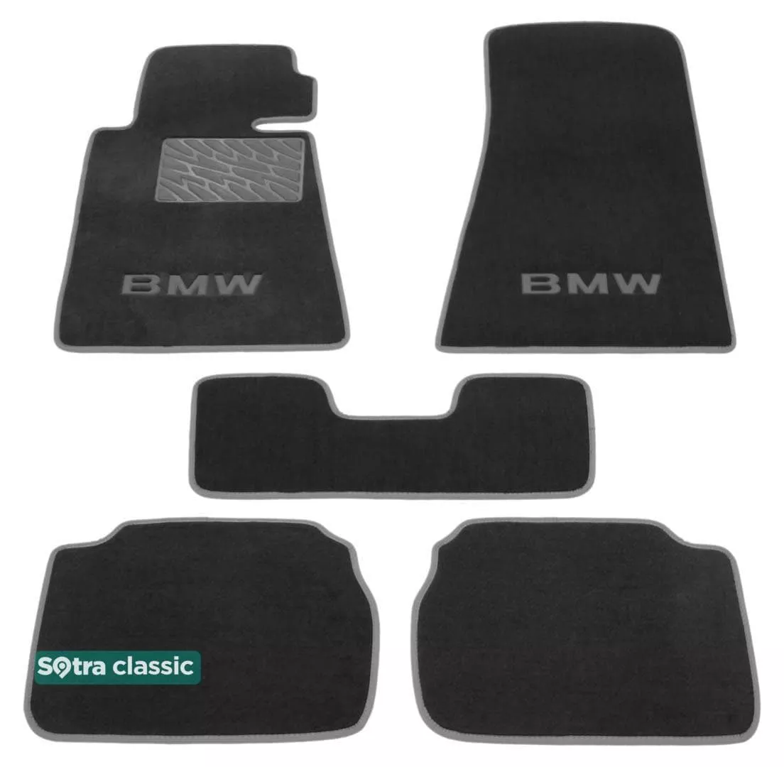 Двухслойные коврики Sotra Classic 7mm Grey для BMW 5-series (E34) 1988-1995 Двухслойные коврики Sotra Classic 7mm Grey для BMW 5-series (E34) 1988-1995