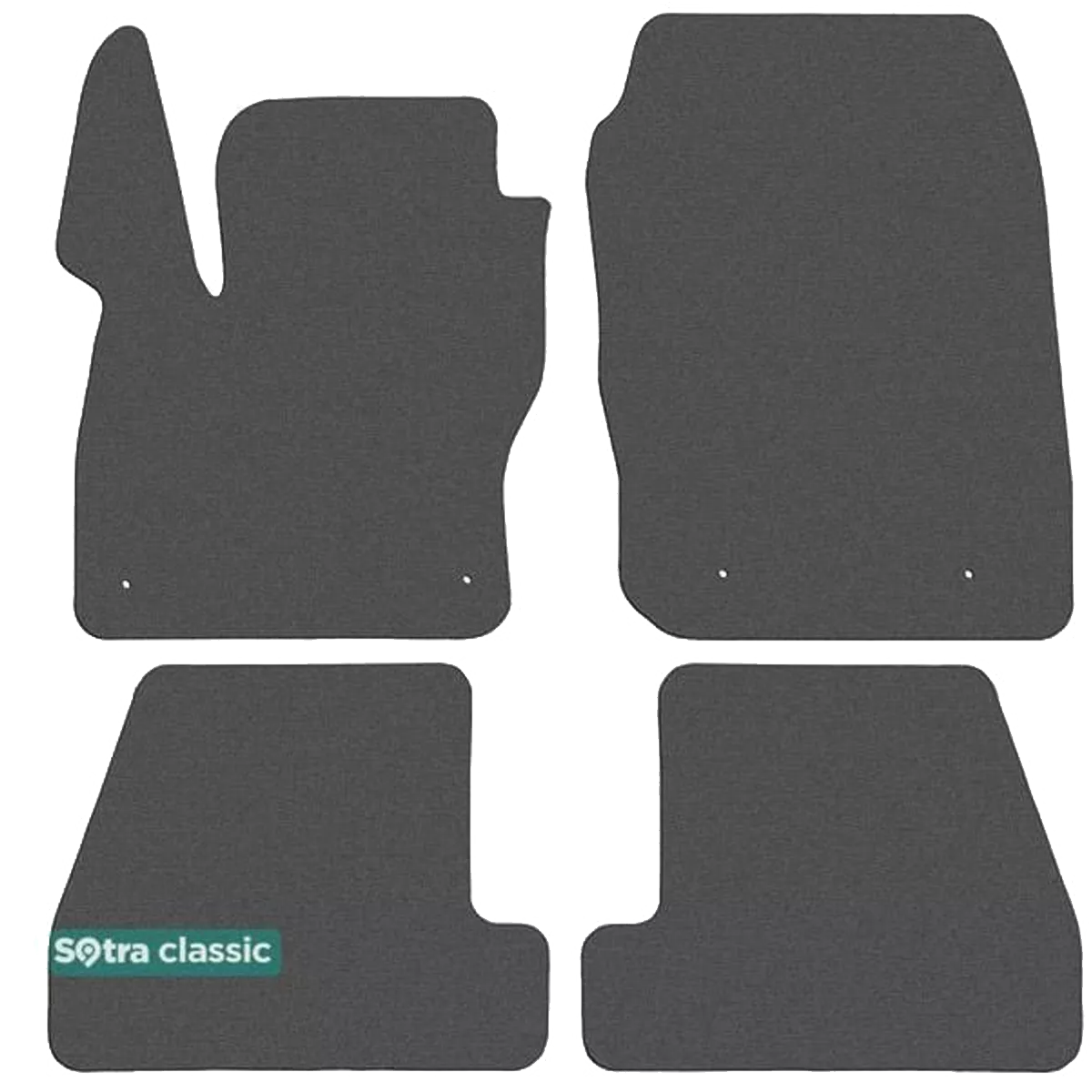Двухслойные коврики Sotra Classic 7mm Grey для Ford Focus (mkIII) 2015-2018 (ST 90060-GD-Grey)