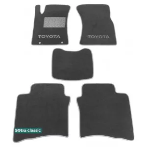 Двухслойные коврики Sotra Classic 7mm Grey для Toyota Fortuner (mkI) 2006-2015