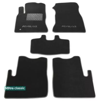Двухслойные коврики Sotra Classic 7mm Grey для Toyota RAV4 (5-дв.)(ХА20)(mkII) 2000-2004 Двухслойные коврики Sotra Classic 7mm Grey для Toyota RAV4 (5-дв.)(ХА20)(mkII) 2000-2004