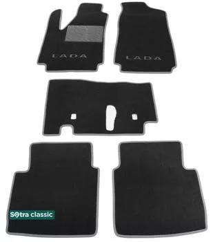Двухслойные коврики Sotra Classic 7mm Grey для VAZ 2121 Niva (3-дв.) 1977->