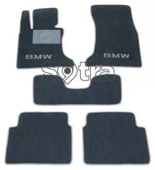 Двухслойные коврики Sotra Custom Classic 7mm Grey для BMW 5-series (E60; E61) 2004-2009