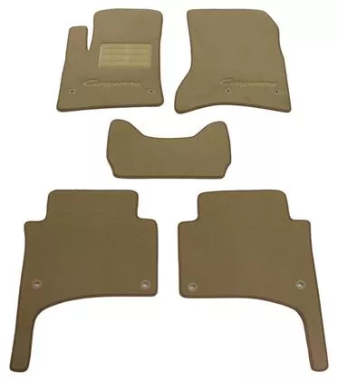 Двошарові килимки Sotra Custom Premium 10mm Beige для Porsche Cayenne (mkI) 2002-2010