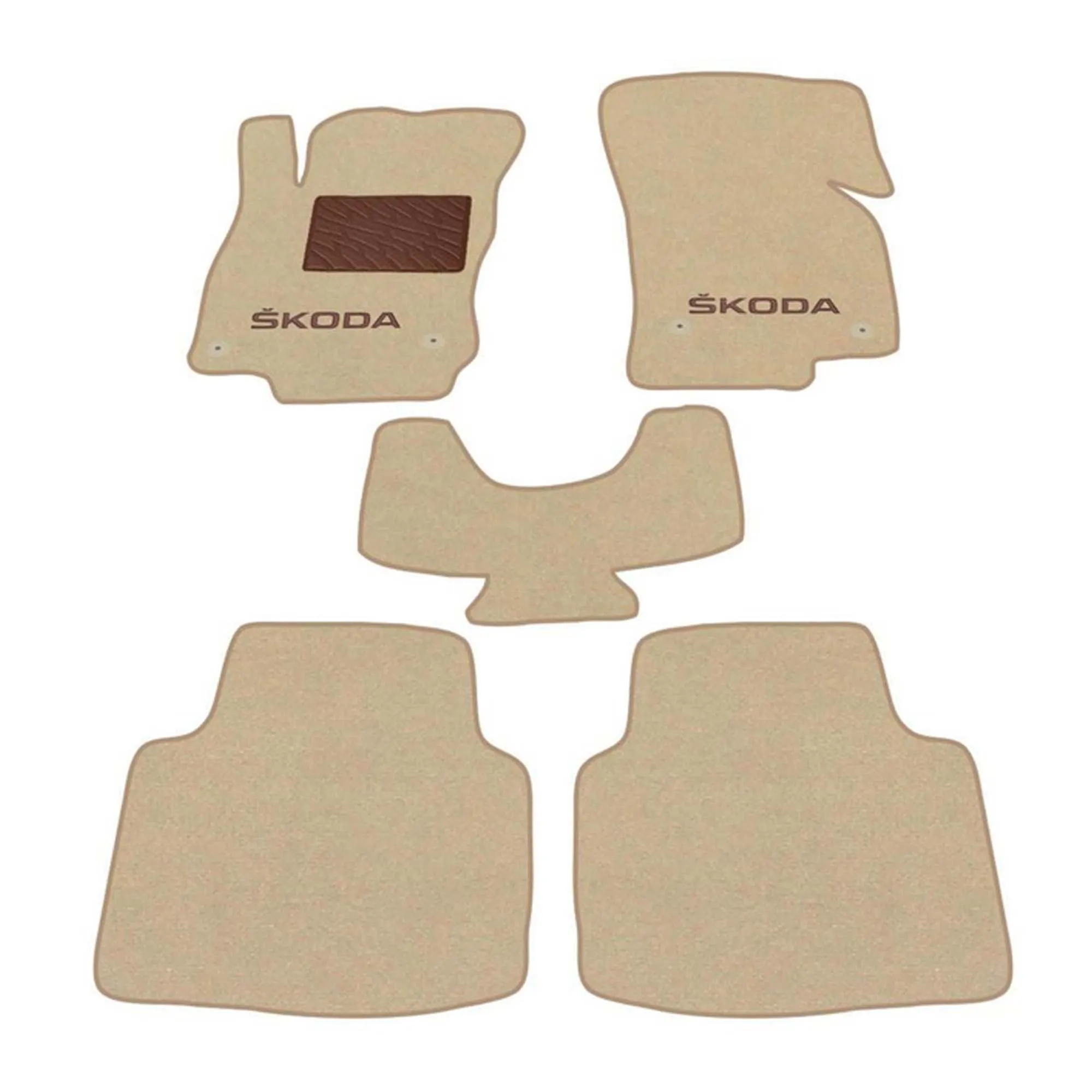 Двухслойные коврики Sotra Custom Premium 10mm Beige для Skoda Superb (B6)(mkII) 2008-2012 Двухслойные коврики Sotra Custom Premium 10mm Beige для Skoda Superb (B6)(mkII) 2008-2012