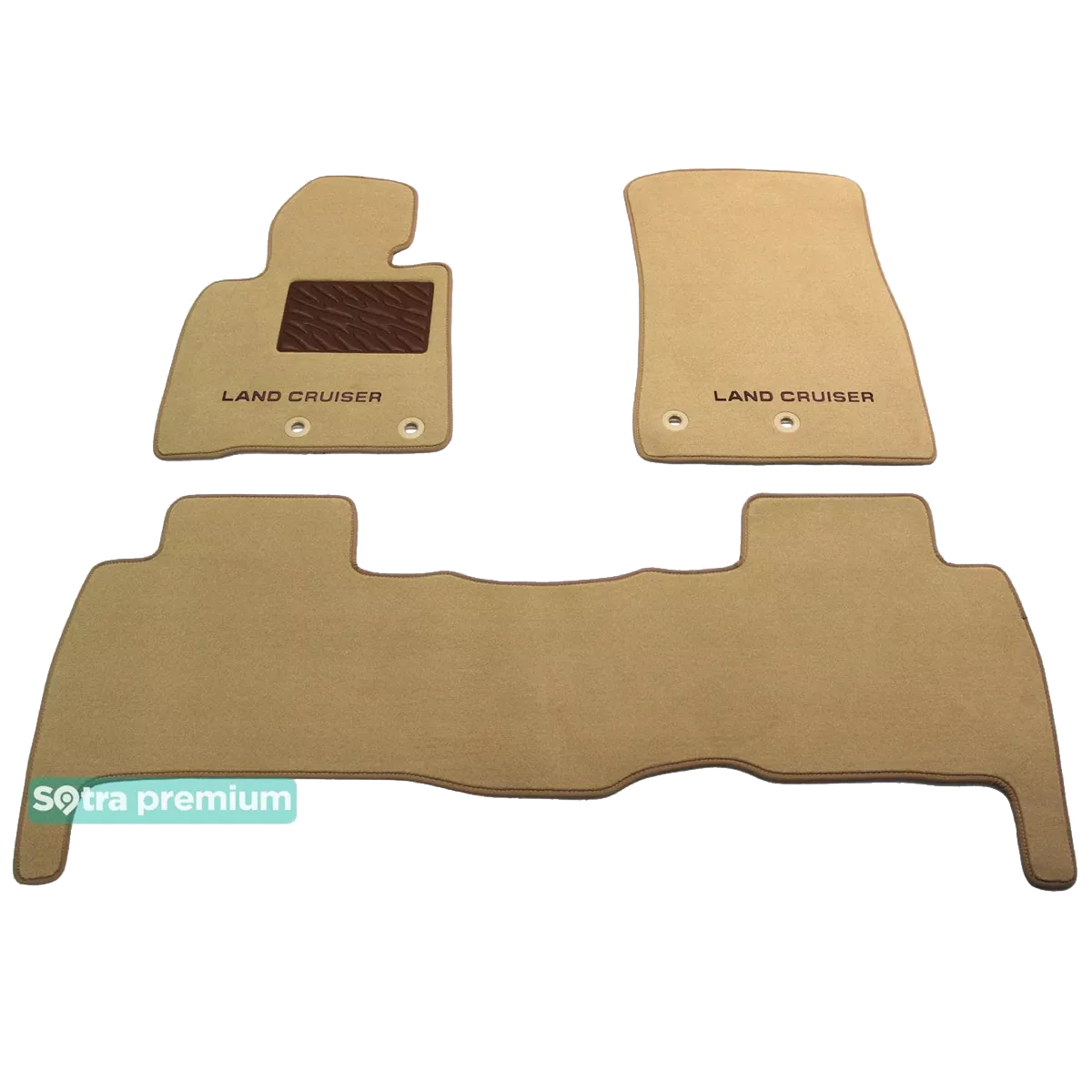Двухслойные коврики Sotra Custom Premium 10mm Beige для Toyota Land Cruiser (J100) 1998-2007 Двухслойные коврики Sotra Custom Premium 10mm Beige для Toyota Land Cruiser (J100) 1998-2007
