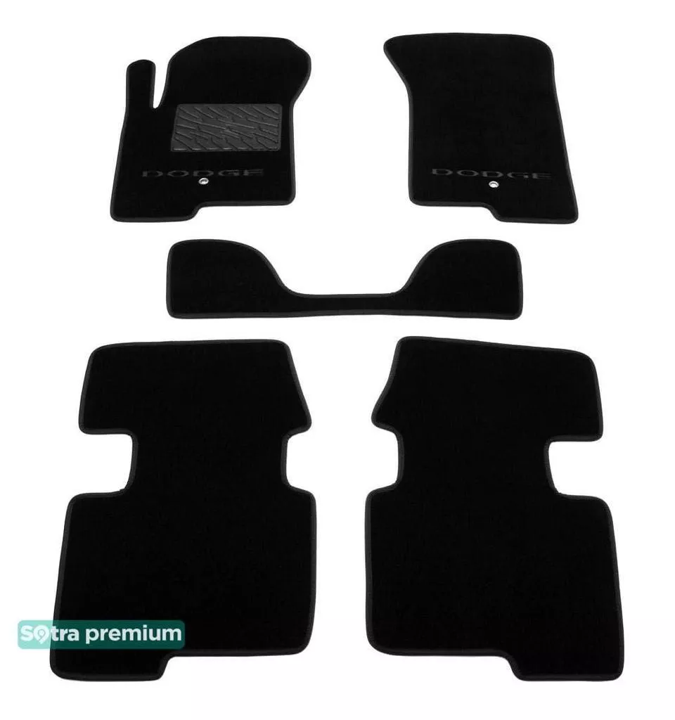Двухслойные коврики Sotra Custom Premium 10mm Black для Dodge Nitro 2007-2012