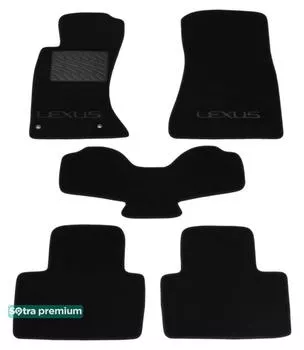 Двухслойные коврики Sotra Custom Premium 10mm Black для Lexus IS US (XF30)(mkIII) 2005-2013 Двухслойные коврики Sotra Custom Premium 10mm Black для Lexus IS US (XF30)(mkIII) 2005-2013
