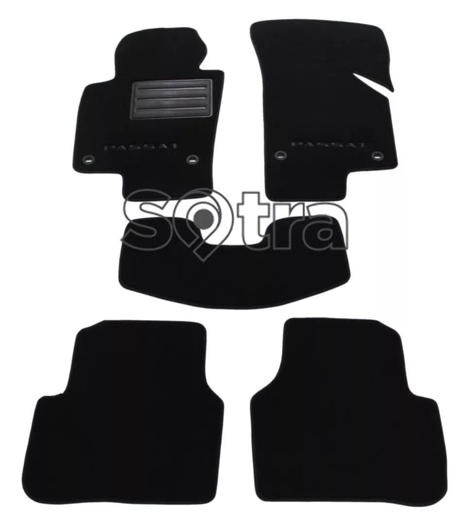 Двухслойные коврики Sotra Custom Premium 10mm Black для Volkswagen Passat (B6) 2005-2009 Двухслойные коврики Sotra Custom Premium 10mm Black для Volkswagen Passat (B6) 2005-2009