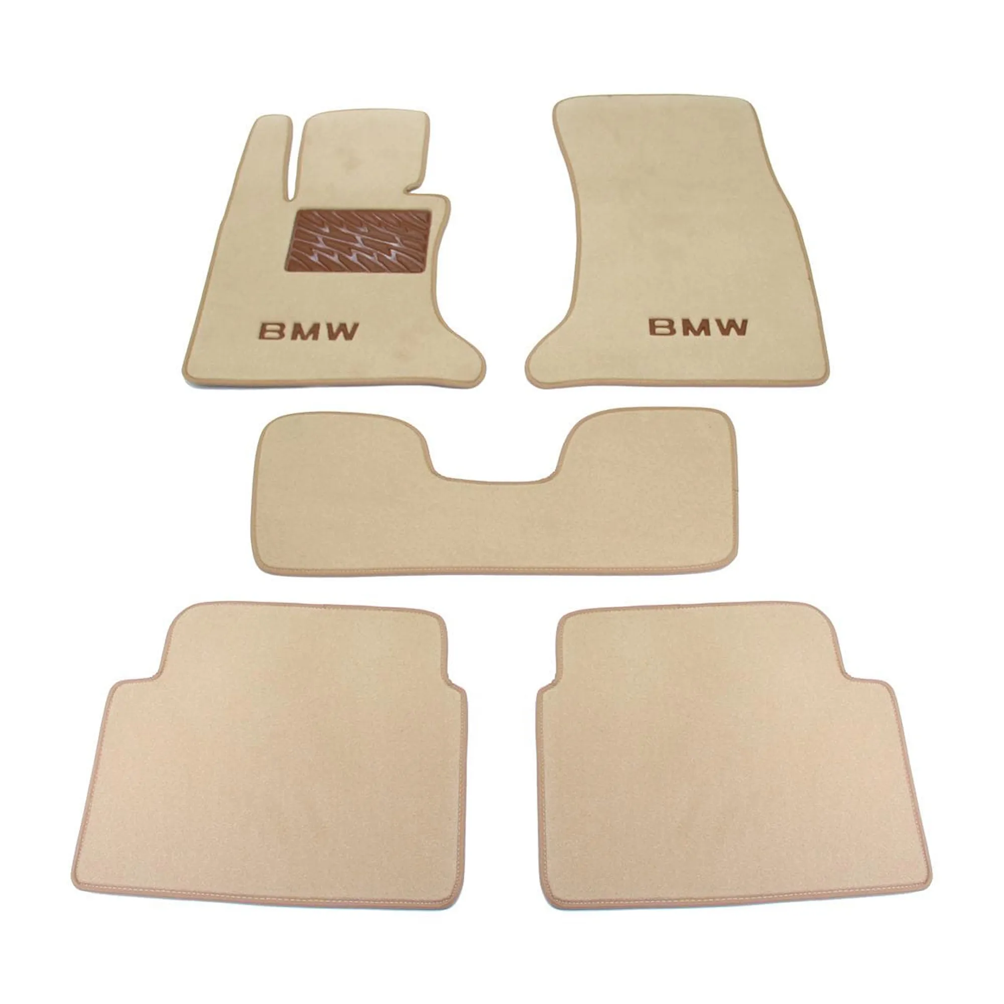 Двухслойные коврики Sotra Premium 10mm Beige для BMW 5-series (E60; E61) 2004-2009