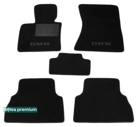 Двухслойные коврики Sotra Premium 10mm Black для BMW X5 (E70) 2008-2013 Двухслойные коврики Sotra Premium 10mm Black для BMW X5 (E70) 2008-2013