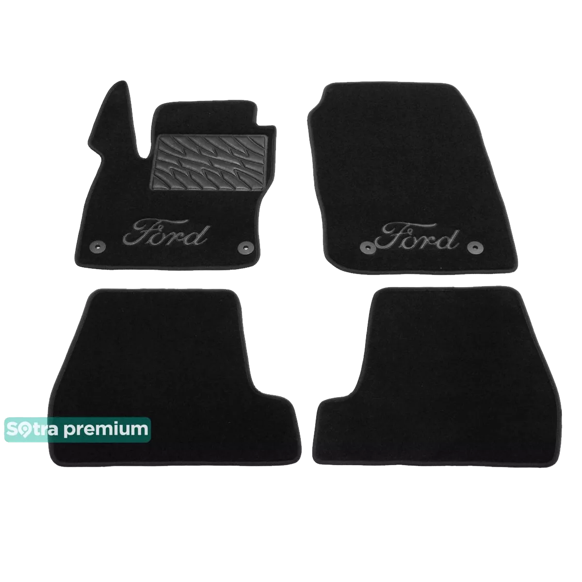 Двухслойные коврики Sotra Premium 10mm Black для Ford Focus (mkIII) 2015-2018 (ST 90060-CH-Black) Двухслойные коврики Sotra Premium 10mm Black для Ford Focus (mkIII) 2015-2018 (ST 90060-CH-Black)