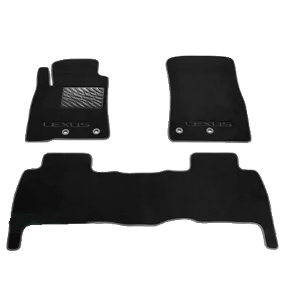 Двухслойные коврики Sotra Premium 10mm Black для Lexus LX570 (1-2 ряд) 2007-2011