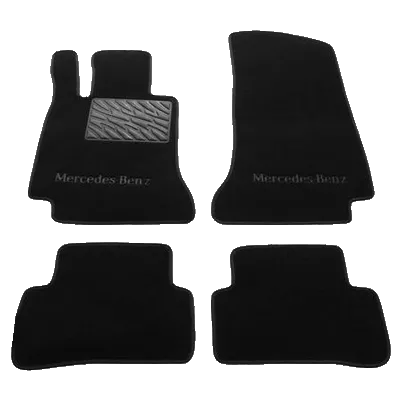 Двухслойные коврики Sotra Premium 10mm Black для Mercedes-Benz C-Class (W205) 2014->